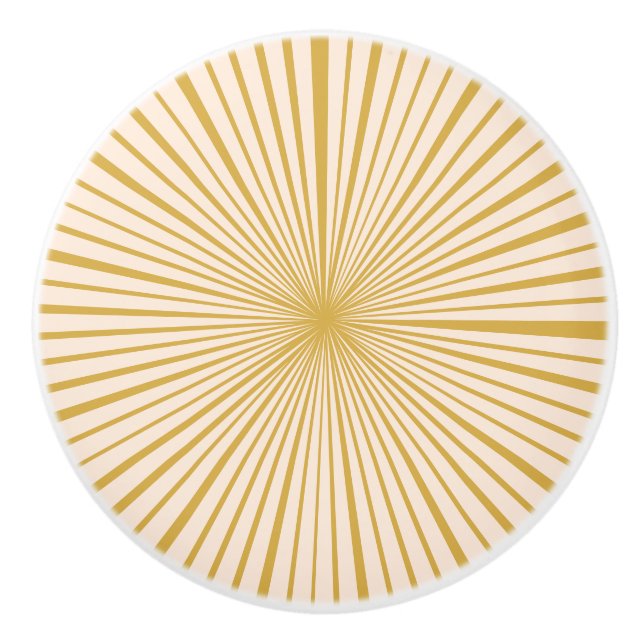 Elegant Mustard Guld  Rosa Simple Wheel Knopp (Framsidan)