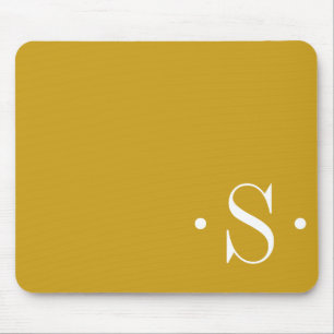 Elegant Mustard Monogram Musmatta