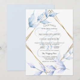 Elegant Muted Lilac and Dusty Blue Foliage Inbjudningar