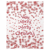 Elegant Mycket God jul Red Snöflingor