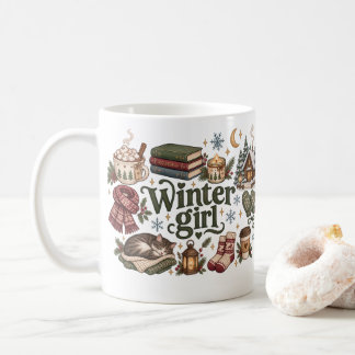 Elegant mysig vinter anpassad kaffemugg