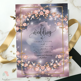 Elegant Mystic Blommigt Garden Wedding Inbjudningar