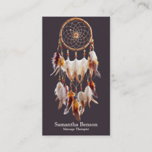 Elegant Mystic Dreamcatcher Andlig Metaphysica Visitkort