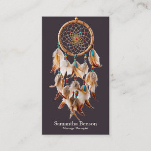 Elegant Mystic Dreamcatcher Andlig Metaphysica Visitkort