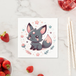 Elegant Mythical Fox Baby Shower Pappersservett