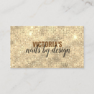 Elegant Nagel Tech Diamond Glitter Affärskort Visitkort