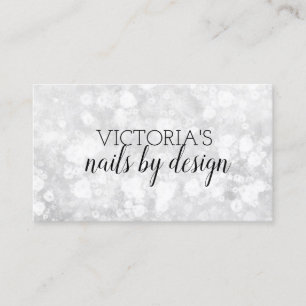 Elegant Nagel Tech Marble Glitter Affärskort Visitkort