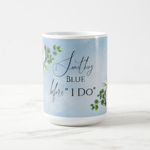 Elegant något blått Blommigt, Möhippa Kaffemugg