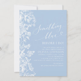 Elegant något blått innan jag gör Möhippa Inbjudningar