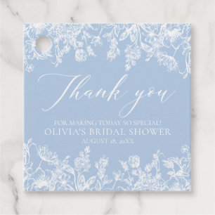 Elegant något Blue Victorian Möhippa Gåvor Etiketter