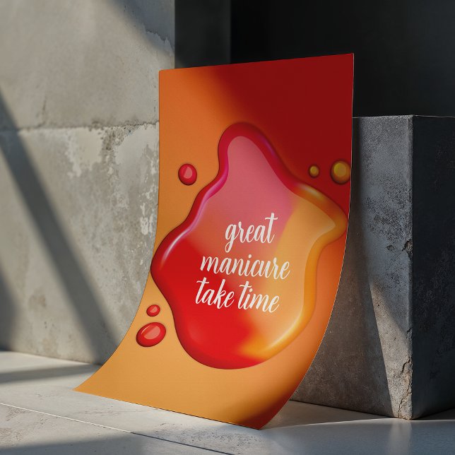 Elegant Nail Art - Take Time Manicure Poster (Skapare uppladdad)