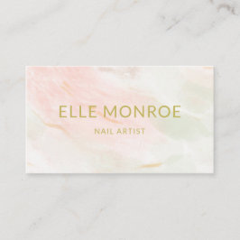 Elegant Nail Artist Business & eAppointment Card Visitkort