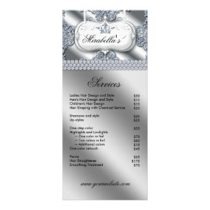 Elegant Nail Salon Makeup Artist Cosmetolog Reklamkort