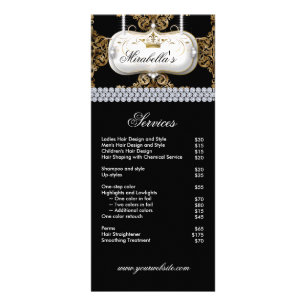 Elegant Nail Salon Makeup Artist Cosmetolog Reklamkort