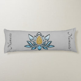 Elegant Namaste Lotus Flower Zen Yoga Meditation Kroppskudde