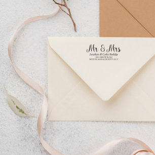 ELEGANT NAMN & ADRESS SJÄLVFÄRGANDE STÄMPEL