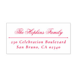 Elegant Namn Classic-Returadress i skriptfamiljen Självfärgande Stämpel