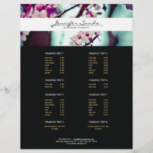 ELEGANT NAMN med CHERRY BLOMMARS Flyer