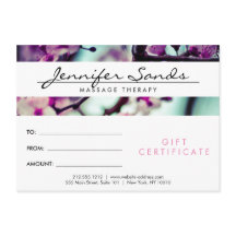 ELEGANT NAMN med CHERRY BLOMMARS Gift Certificate