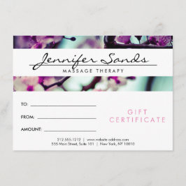 ELEGANT NAMN med CHERRY BLOMMARS Gift Certificate
