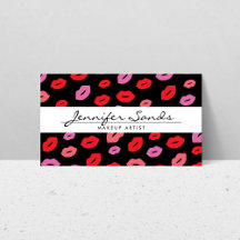 Elegant Namn med Glam Lip Print for Makeup Artist