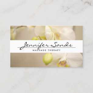 ELEGANT NAMN med ORCHIDS-Affärskort Visitkort