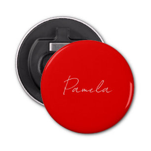 Elegant Namn minimalistiskt, klassiskt varningslar Flasköppnare