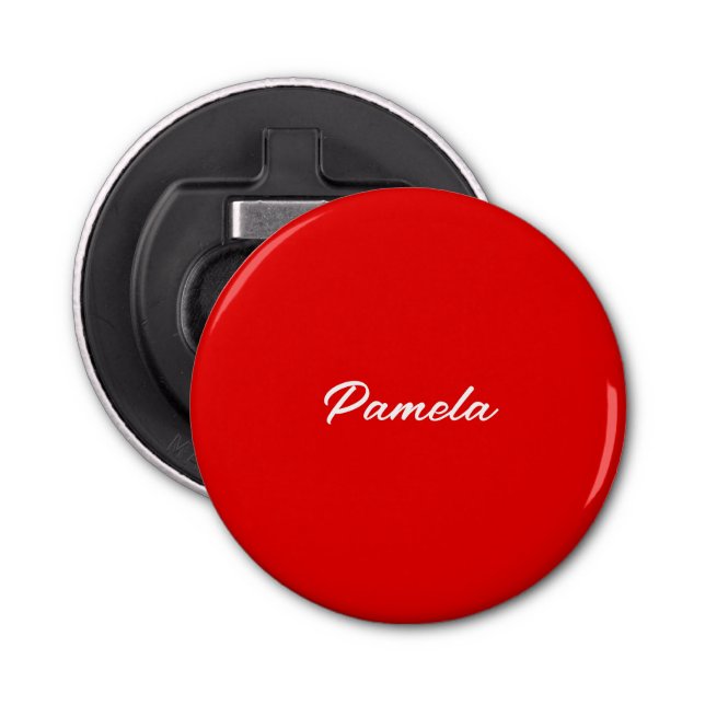 Elegant Namn minimalistiskt, klassiskt varningslar Flasköppnare (Framsidan)