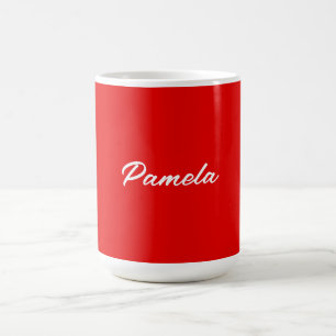 Elegant Namn minimalistiskt, klassiskt varningslar Kaffemugg