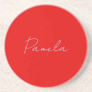 Elegant Namn minimalistiskt, klassiskt varningslar Underlägg