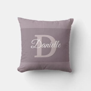 Elegant Namn Monogram Första Brev D-handskript Kudde