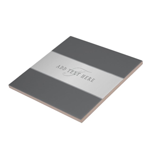 Elegant Namn & Monogram Lettering (eller annan tex Kakelplatta (Sidan)