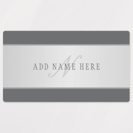 Elegant Namn & Monogram Lettering (eller annan tex Klistermärke