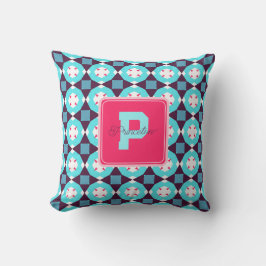 Elegant Namn Monogram Pillow for Home Decor Kudde