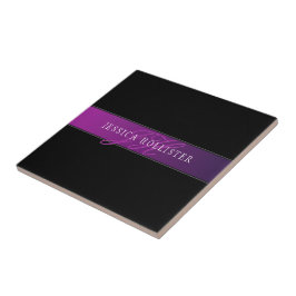 Elegant Namn & Monogrammed inledande/inledande/ini Kakelplatta