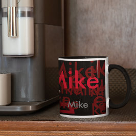 elegant namn mönster personlig mugg