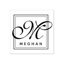 Elegant Namn och Monogram Ram