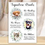 Elegant Namnteckning Drinks Pet Bröllop Hund 3 Pho Poster<br><div class="desc">Namnteckning Drinks efter från dina sällskapsdjur! Inkludera din bästa hund, bästa katt och vilket husdjur som helst i bröllop med sin egen namnteckning dryck pub för dina gäster. Perfekt för hundälskare, och ett speciellt hund pub kommer att vara en slå i bröllop. Enkel men elegant vit med eukalyptus löv. Anpassa...</div>