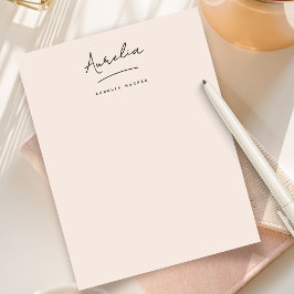 Elegant Namnteckning Personlig för  Rosa Brevhuvud