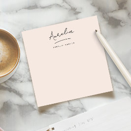 Elegant Namnteckning Personlig Stationery  Anteckningskort
