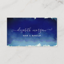 Elegant Namnteckning skript vattenfärgsblå modern