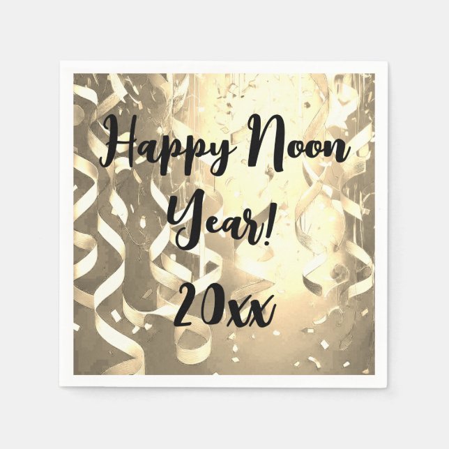 Elegant Napkin för år Kväll Party Pappersservett (Framsidan)