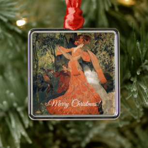 Elegant nära Vår, God jul Julgransprydnad Metall