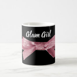 Elegant nätt rosa bandbrud för Glam flicka Kaffemugg