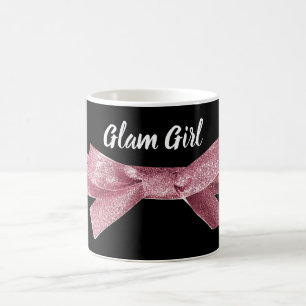 Elegant nätt rosa bandbrud för Glam flicka Kaffemugg