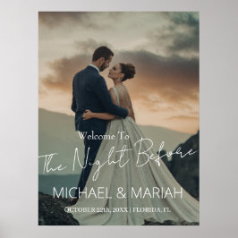 Elegant Natten före repeterfoto Poster