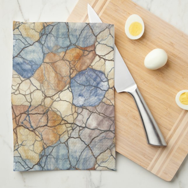 Elegant Natural Stone Marble Mönster Kökshandduk (Vikt i Fjärdedel)