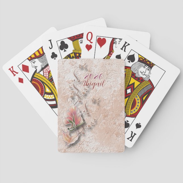Elegant Nature Embossed  classic cards Casinokort (Baksidan)