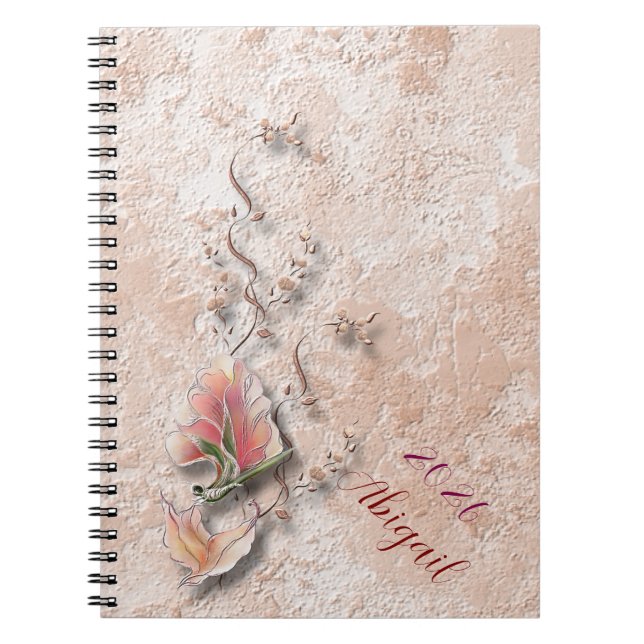 Elegant Nature Embossed photo notebook  Anteckningsbok (Framsidan)