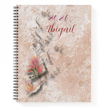 Elegant Nature Embossed spiral notebook 